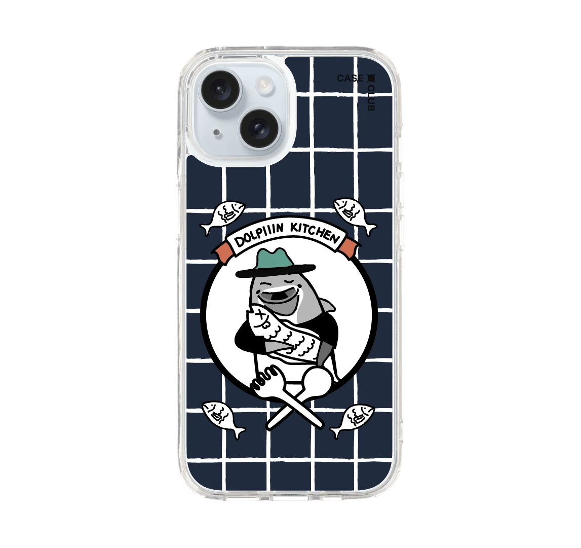 เคสใส iphone 15 ครัวปลาโลมาปุ๊กปิ๊ก